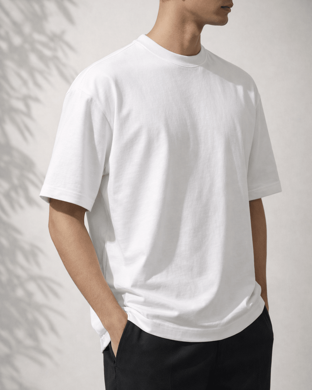 Minimal Black & White Oversized T-shirt Combo - GoodGent