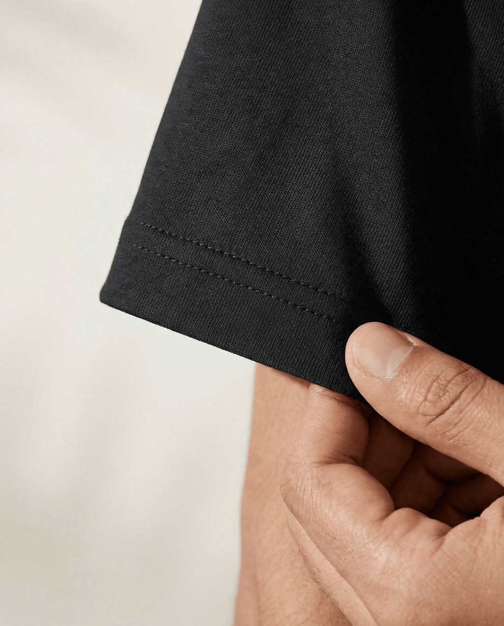 Minimal Black Drop Shoulder T-shirt - GoodGent